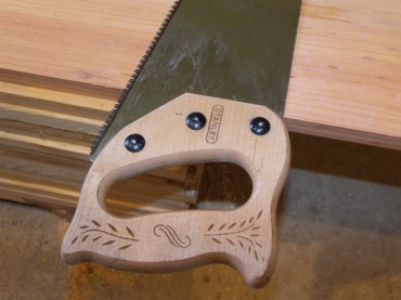 Handsaw Placed at the Pencil Mark